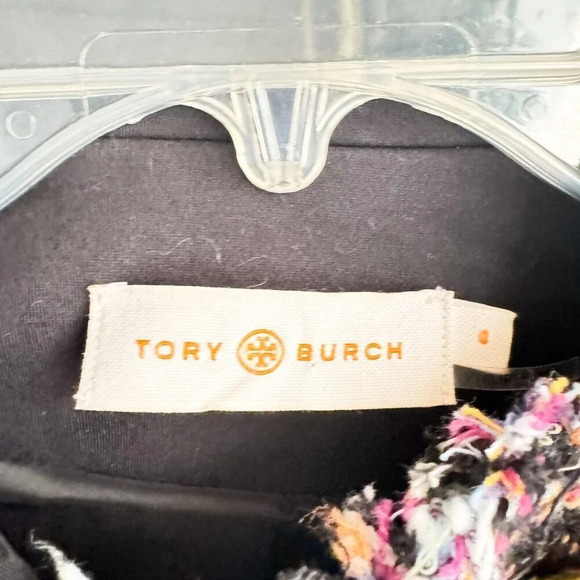 Tory Burch Tweed Detail Double Breasted Knit Fabric Jacket 0 - Picture 3 of 9